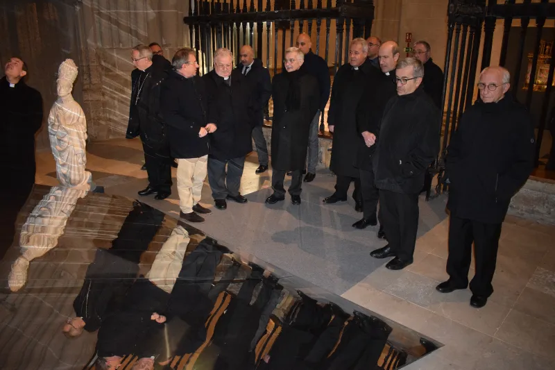 Los obispos de Castilla y León visitan la catedral de Palencia