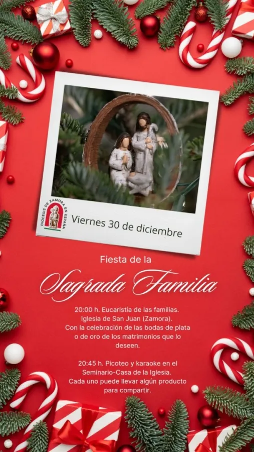 30 de diciembre, fiesta de la Sagrada Familia
