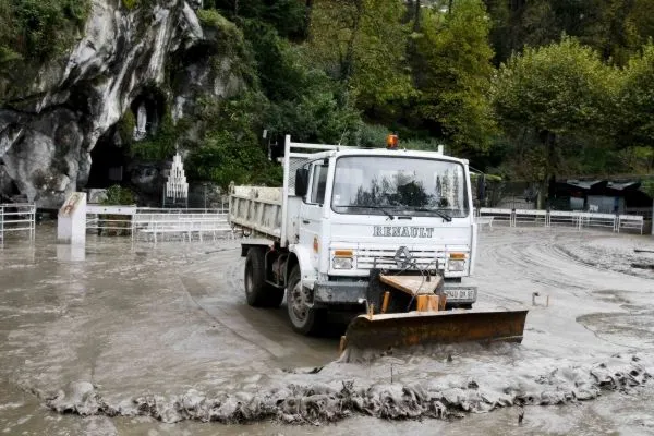 Tremendas inundaciones que ha sufrido Lourdes el pasado fin de semana