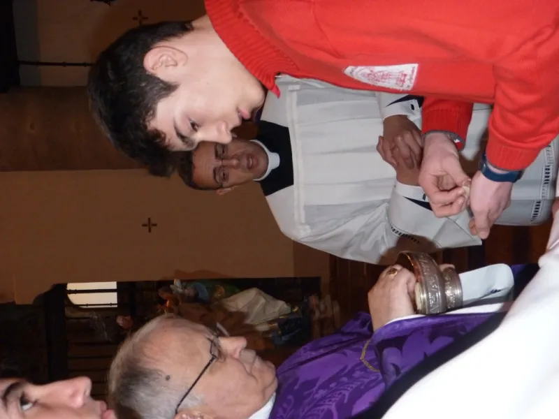 Eucaristía en la iglesia de San Andrés