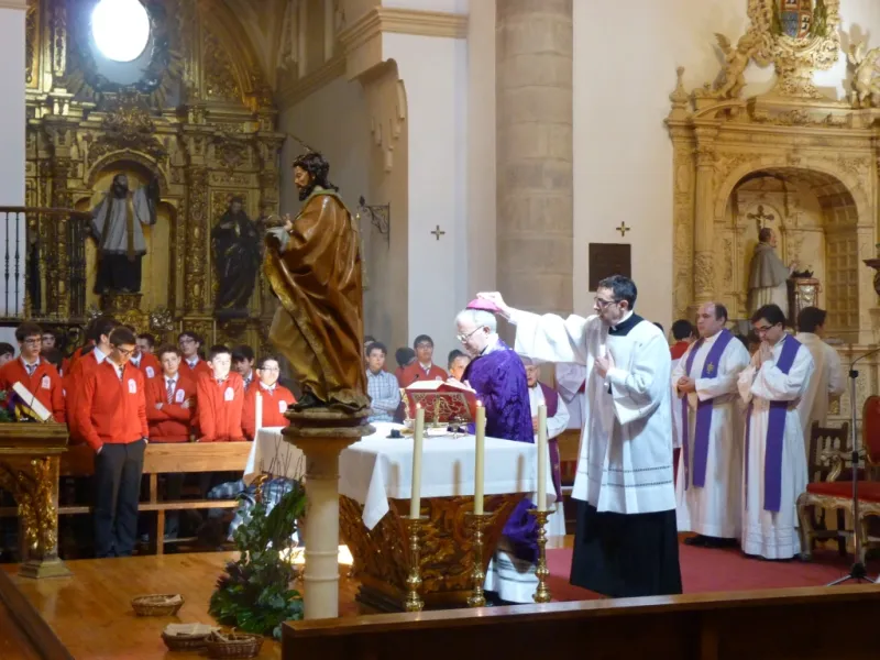 Eucaristía en la iglesia de San Andrés