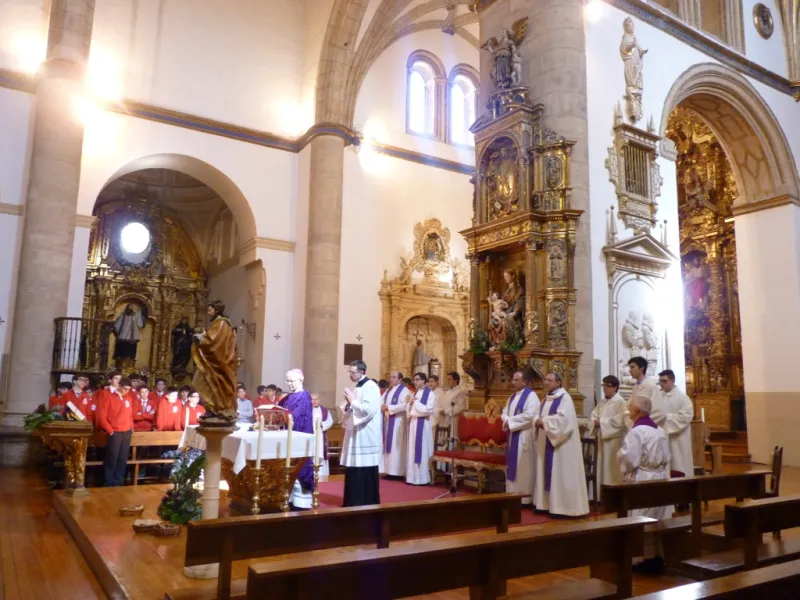 Eucaristía en la iglesia de San Andrés