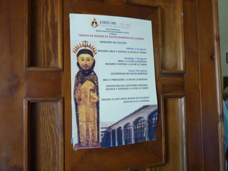 Celebración de Santo Domingo en el convento de las Dominicas Dueñas