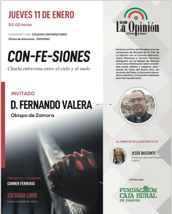 Don Fernando mantendrá una charla-entrevista con el escritor Jesús Bastante