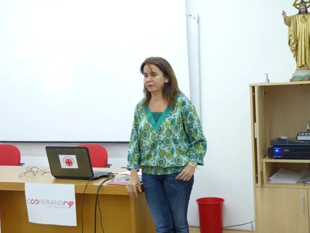 Patricia Cazorla, durante la charla