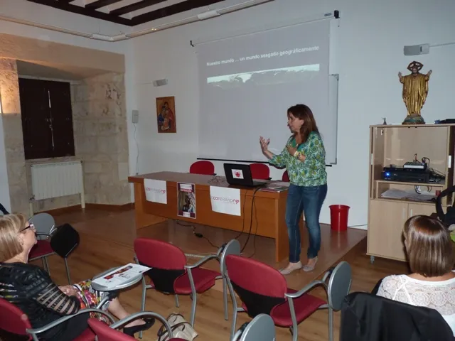 Patricia Cazorla, durante la charla