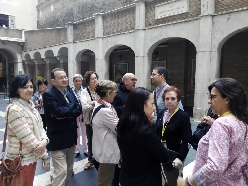 Catequistas de la región en Roma