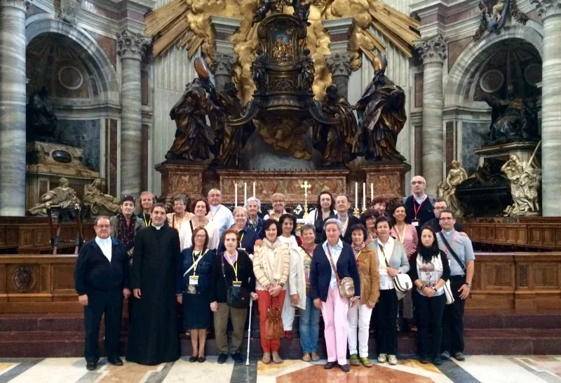 Catequistas de la región en Roma