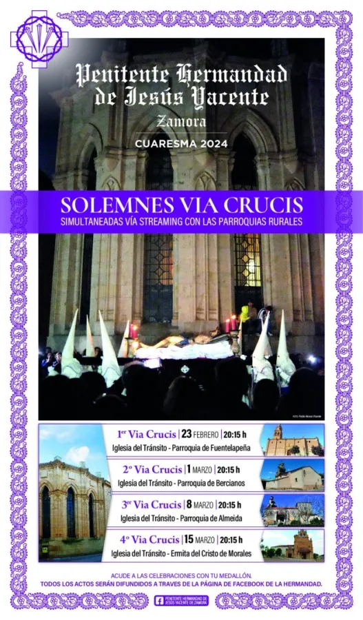 La capital y la zona rural conectados por el Via Crucis del Yacente