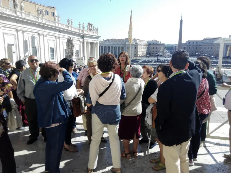 Catequistas de la región en Roma