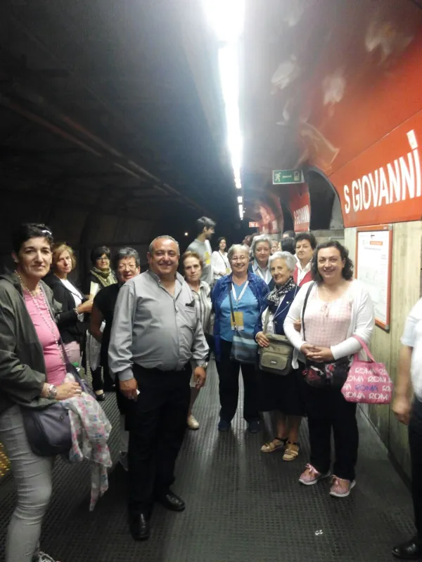 Catequistas de la región en Roma