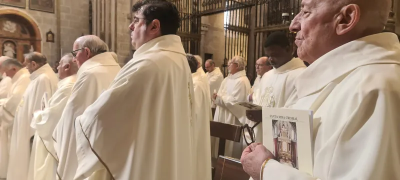 El obispo en la Misa Crismal: "Tenemos un presbiterio sacrificado y lleno de nobleza"