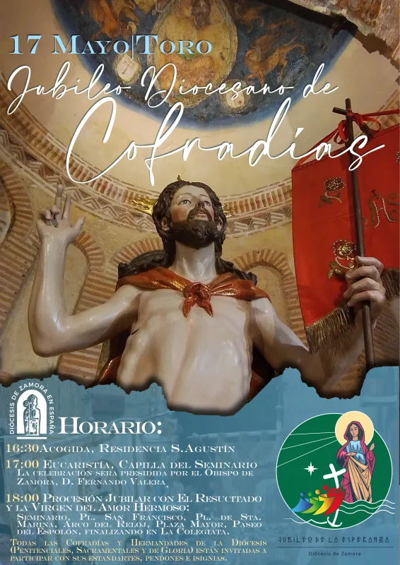 17 de mayo: Jubileo Diocesano de Cofradías
