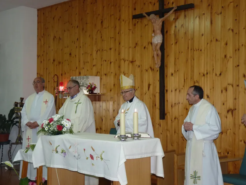 Signo jubilar del arciprestazgo de Sayago en la residencia de Fermoselle
