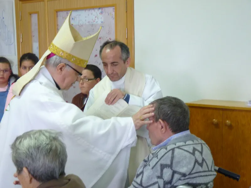 Signo jubilar del arciprestazgo de Sayago en la residencia de Fermoselle