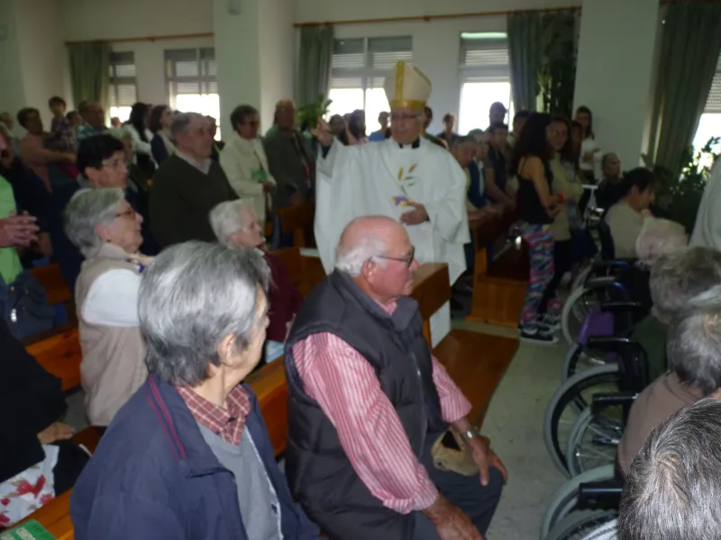 Signo jubilar del arciprestazgo de Sayago en la residencia de Fermoselle