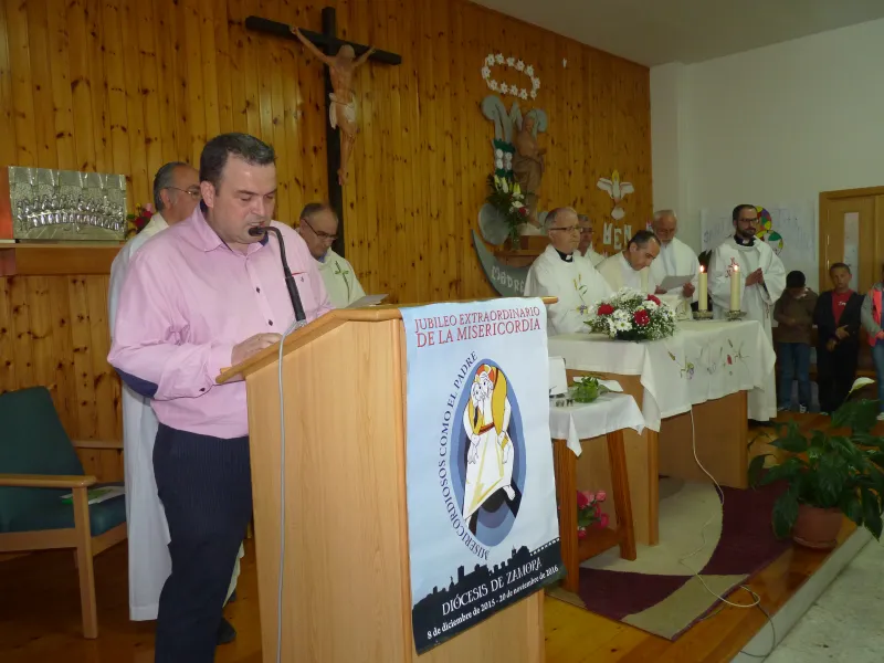 Signo jubilar del arciprestazgo de Sayago en la residencia de Fermoselle