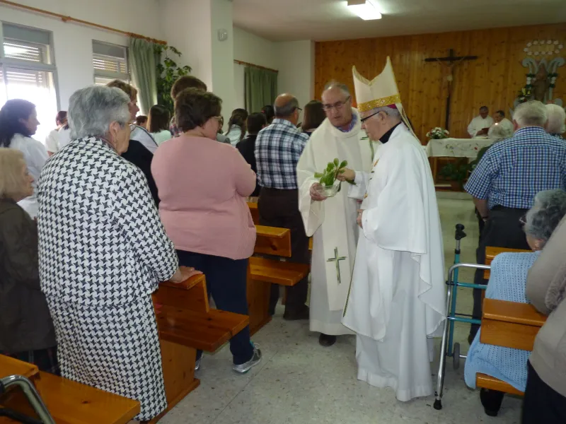 Signo jubilar del arciprestazgo de Sayago en la residencia de Fermoselle