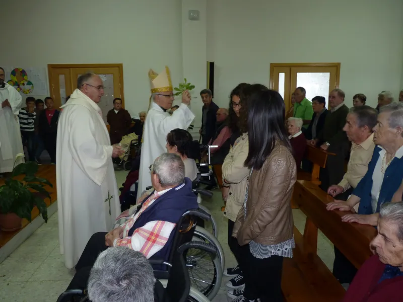 Signo jubilar del arciprestazgo de Sayago en la residencia de Fermoselle