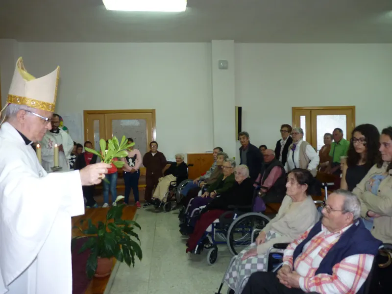Signo jubilar del arciprestazgo de Sayago en la residencia de Fermoselle