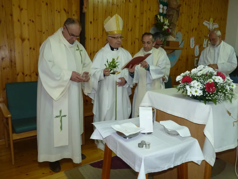 Signo jubilar del arciprestazgo de Sayago en la residencia de Fermoselle
