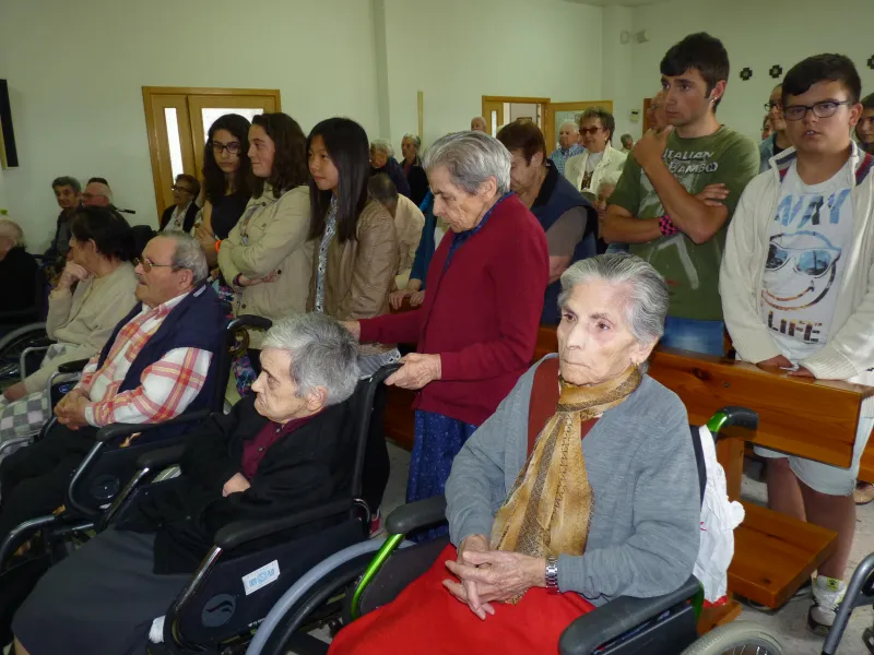 Signo jubilar del arciprestazgo de Sayago en la residencia de Fermoselle