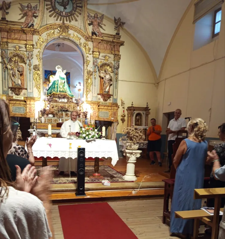Fieles de las parroquias de El Vino celebran la fiesta de la Transverberación de Santa Teresa