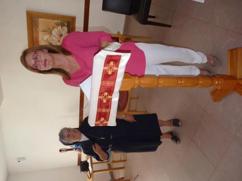 Unción de enfermos en la Residencia de Villarrín