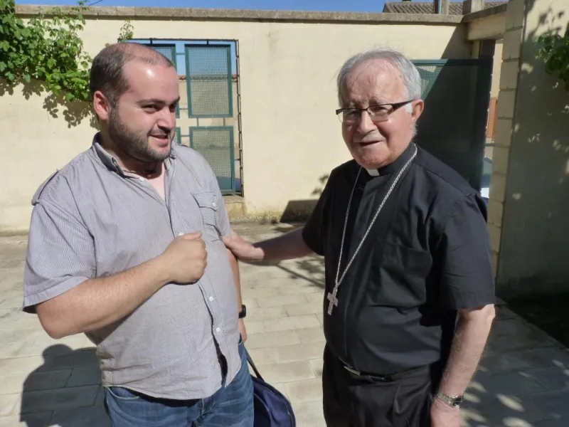 Unción de enfermos en la Residencia de Villarrín