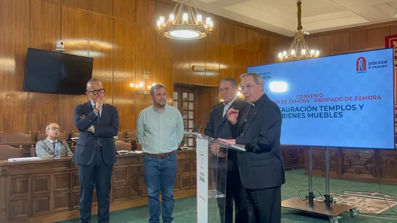 Obispado y Diputación  renuevan su compromiso con el patrimonio religioso zamorano