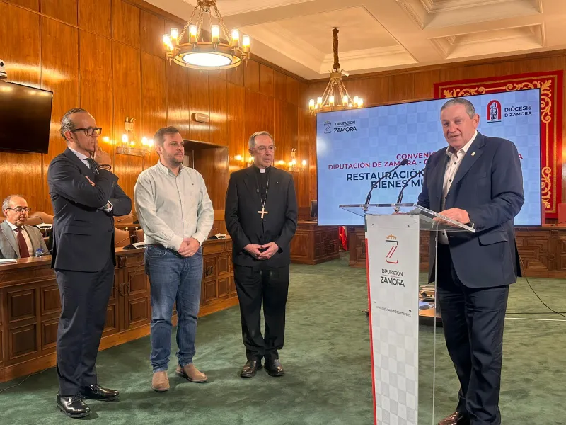 Obispado y Diputación  renuevan su compromiso con el patrimonio religioso zamorano