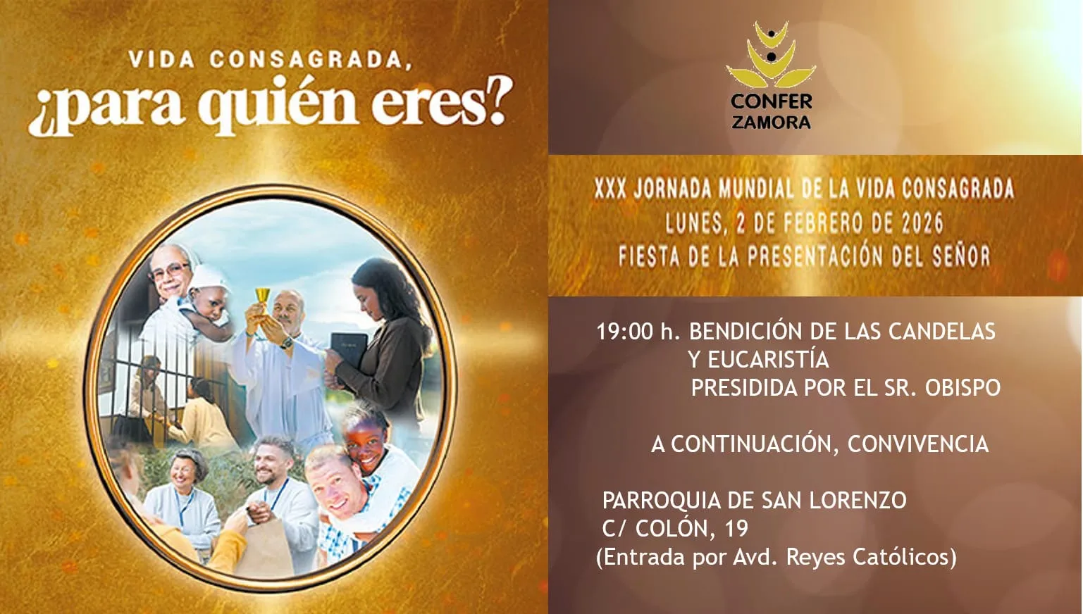 La Iglesia de Zamora se reúne para celebrar la Jornada de la Vida Consagrada