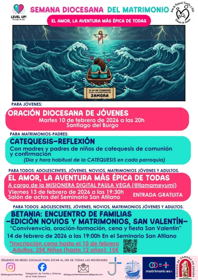 La diócesis de Zamora se suma a la Semana del Matrimonio con una propuesta pastoral amplia