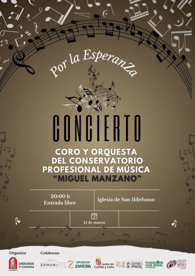 San Ildefonso acoge el III Concierto por la Esperanza, con el Conservatorio Miguel Manzano