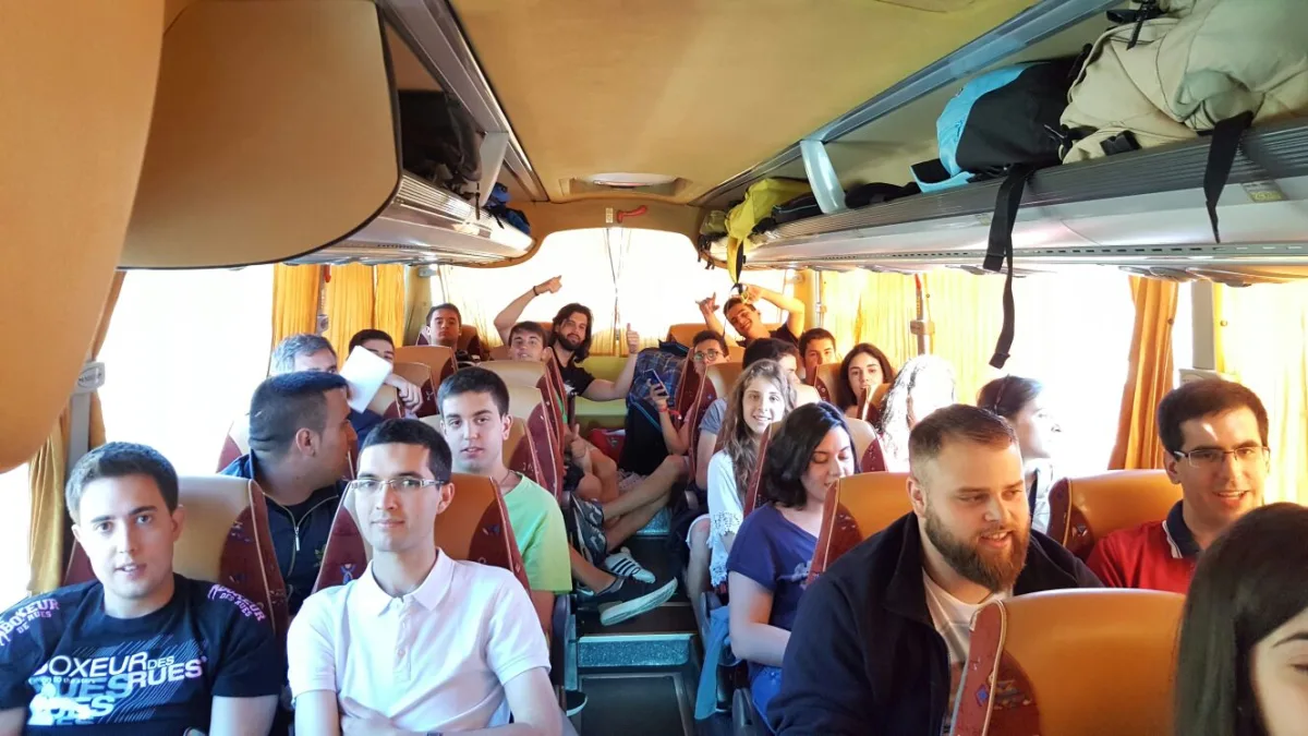 Ida en autobús