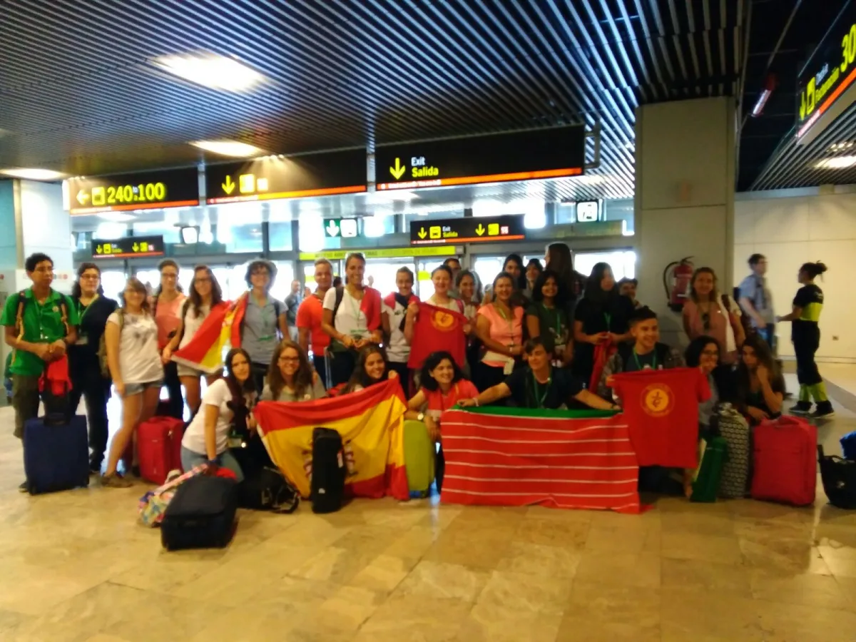 Grupo de la parroquia de Lourdes