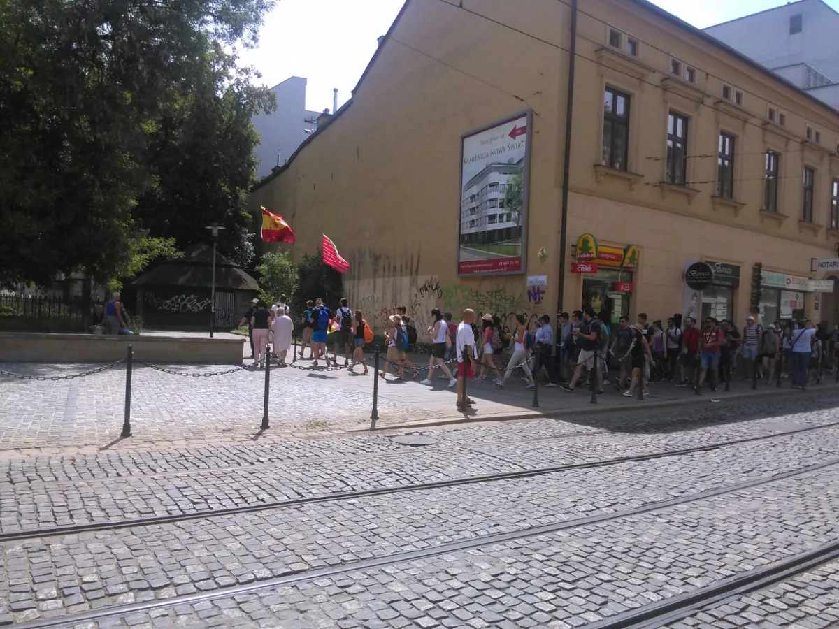 Grupo neocatecumenal en Auschwitz