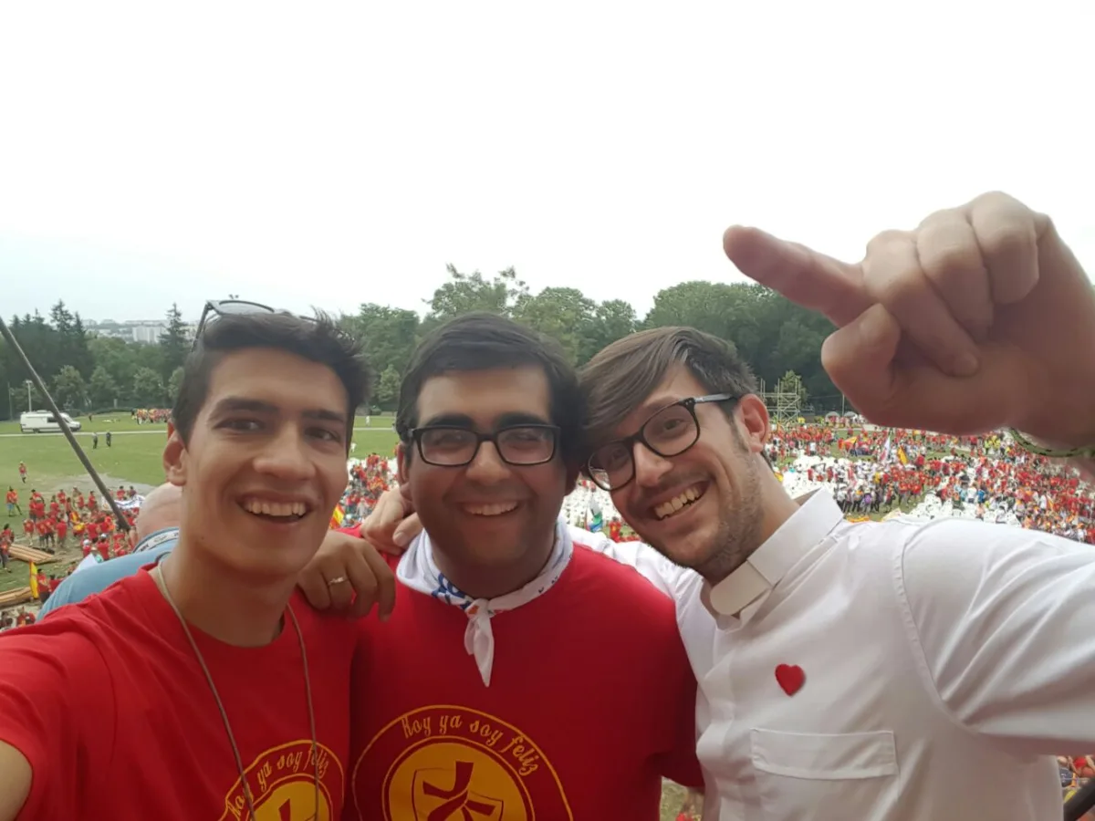 Con el Padre Damián