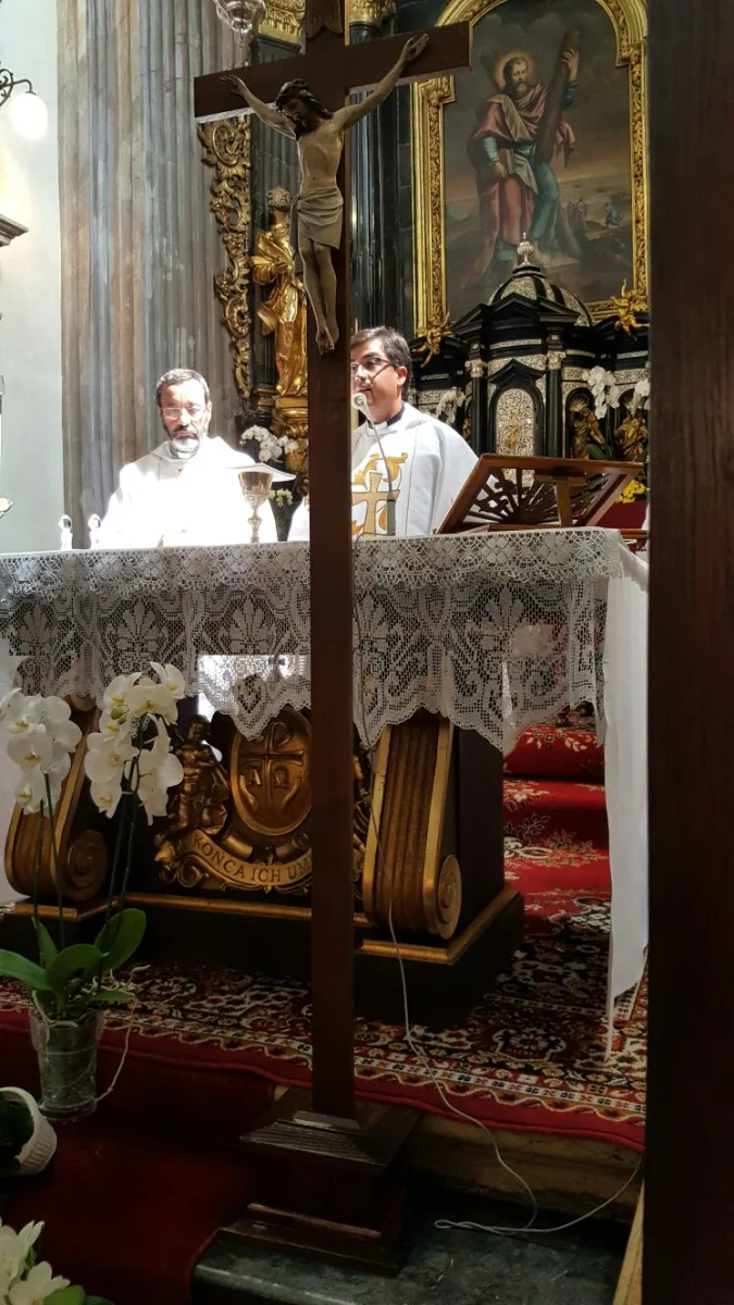 Misa del grupo en Cracovia