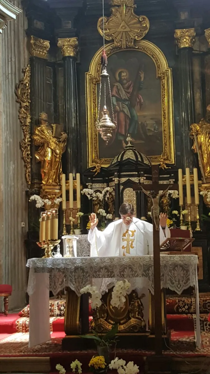 Misa del grupo en Cracovia