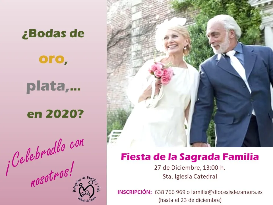 Celebración bodas de oro, plata,...