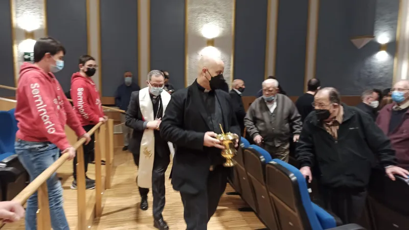 Bendición del nuevo salón de actos del Seminario