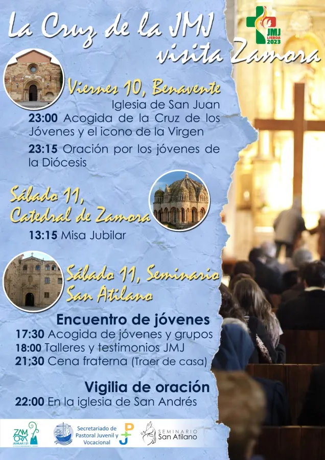 Llegan a Zamora los símbolos de la Jornada Mundial de la Juventud