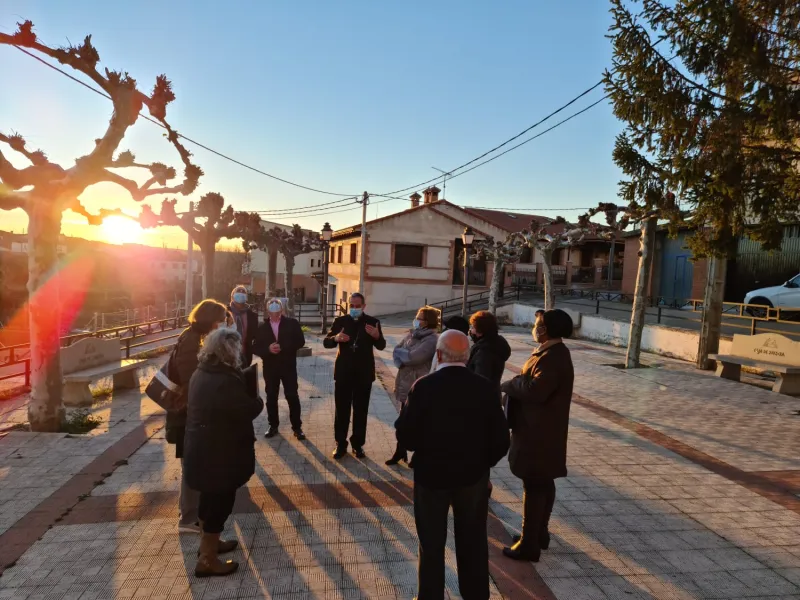 El obispo graba su felicitación de Navidad en Andavías
