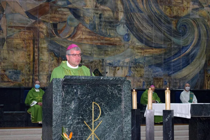 Monseñor Valera asiste a la despedida del obispo de Braganza