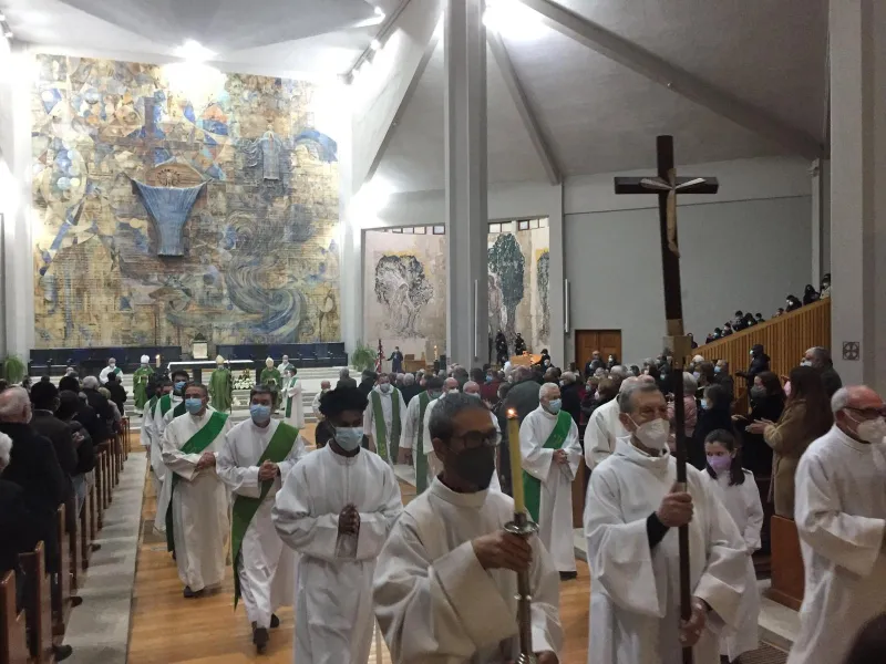 Monseñor Valera asiste a la despedida del obispo de Braganza