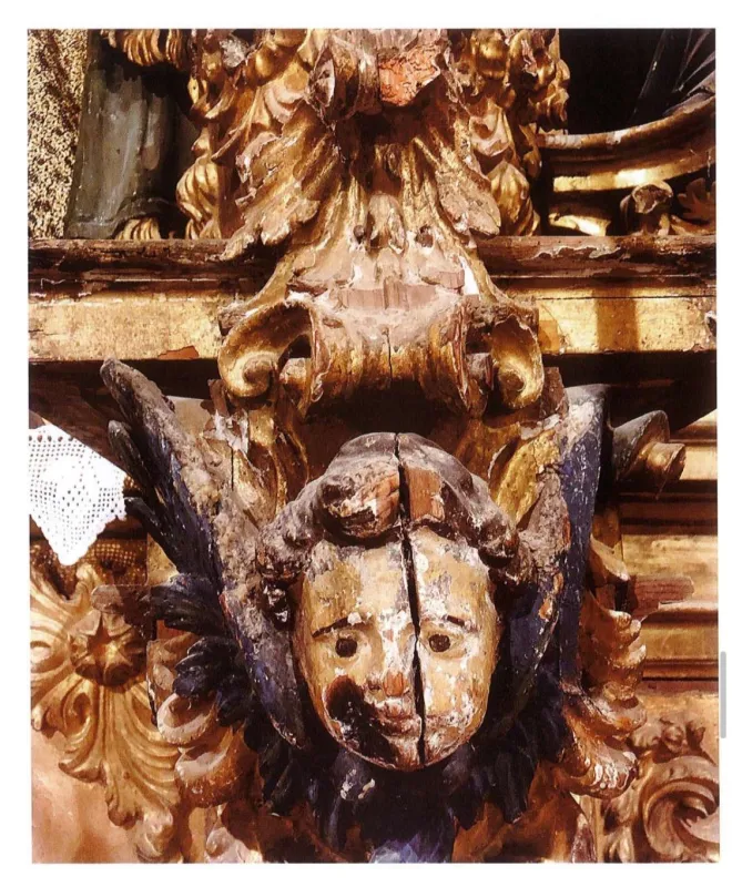 Detalle del Retablo de San Miguel  (San Miguel de la Ribera)