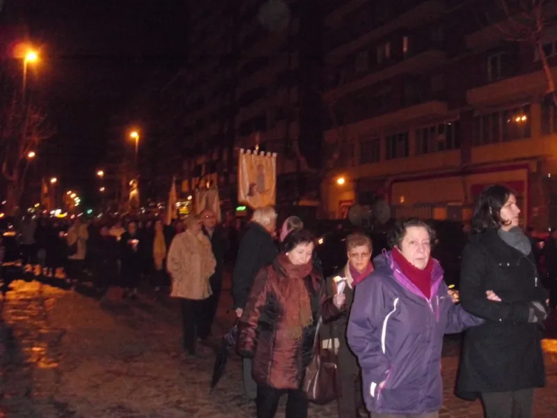 Procesión de la Virgen de Lourdes