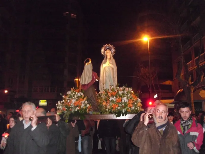 Procesión de la Virgen de Lourdes