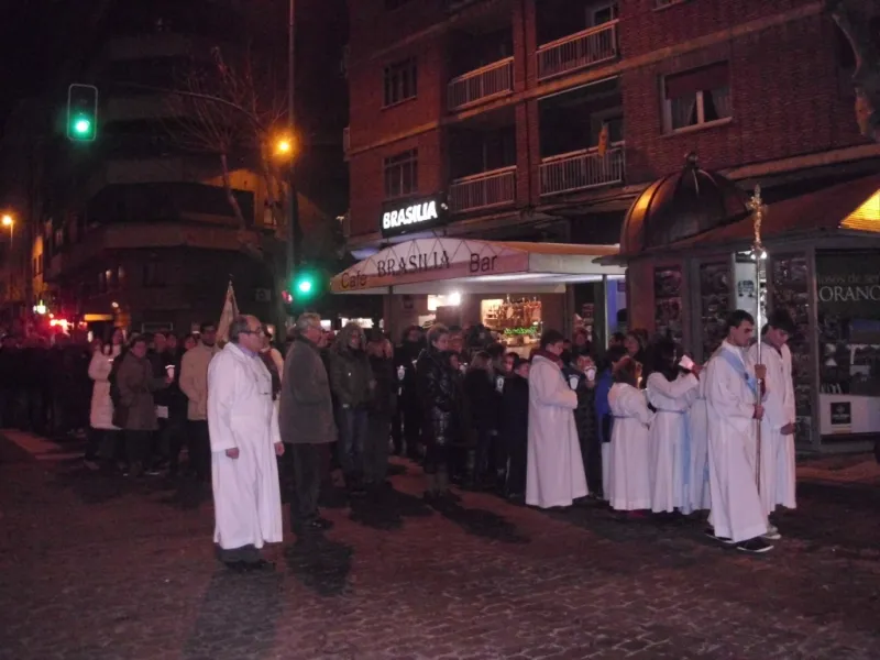 Procesión de la Virgen de Lourdes